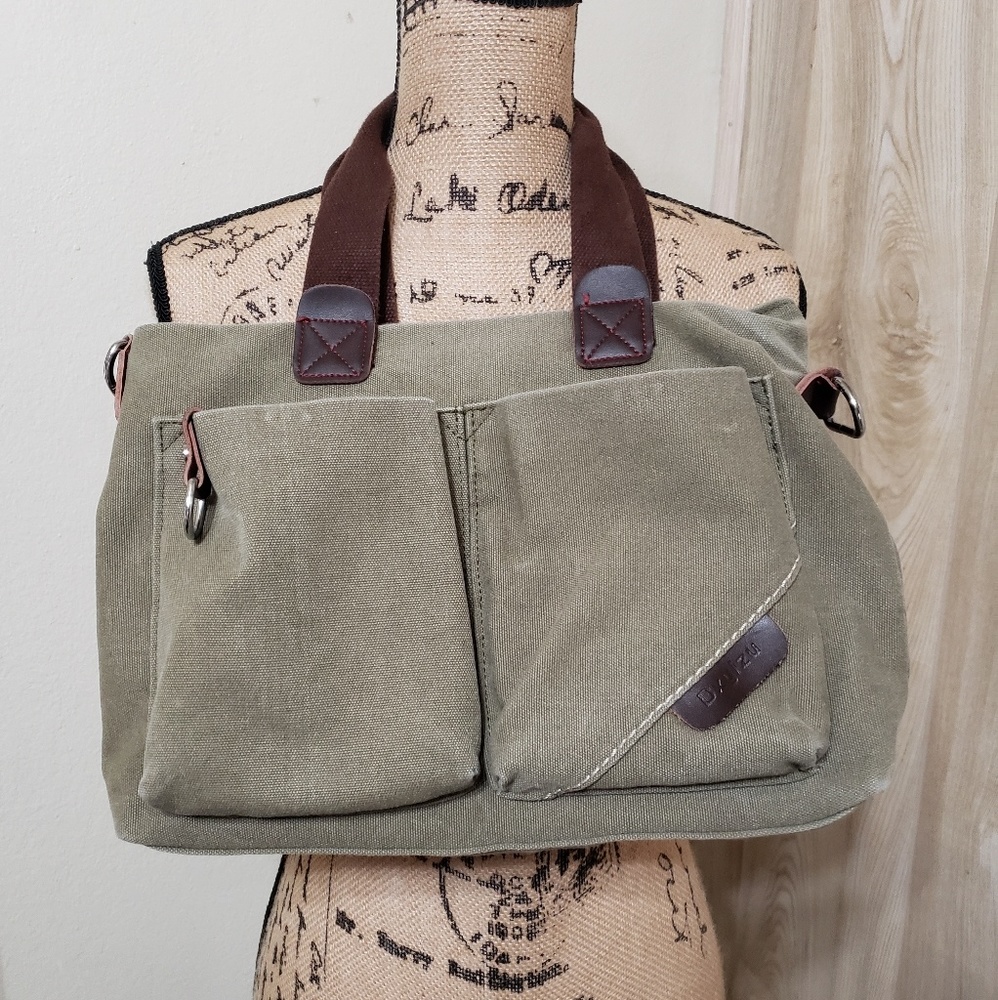Dxyizu bag green canvas
